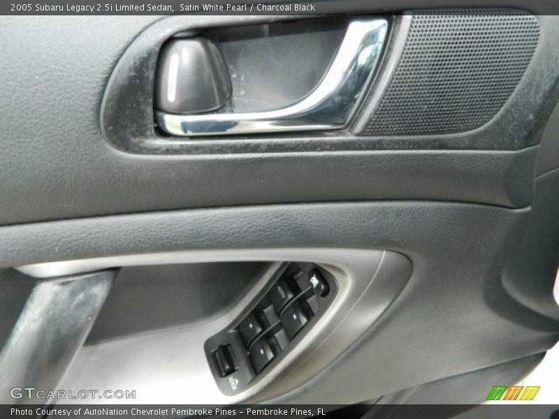 Satin White Pearl / Charcoal Black 2005 Subaru Legacy 2.5i Limited Sedan