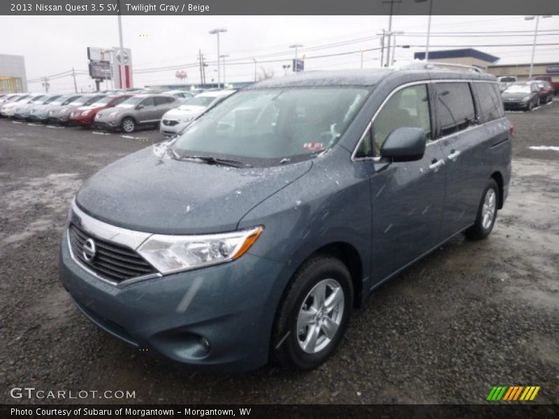 Twilight Gray / Beige 2013 Nissan Quest 3.5 SV