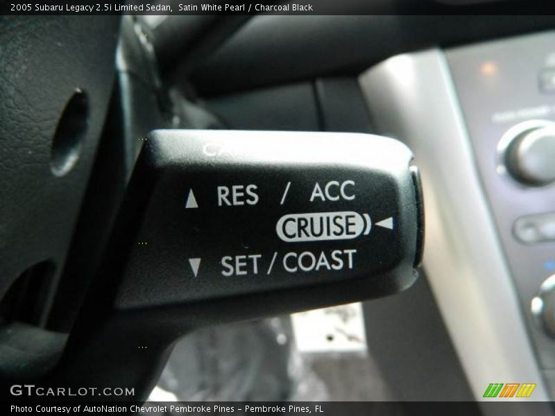 Controls of 2005 Legacy 2.5i Limited Sedan