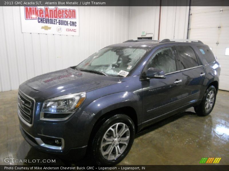Atlantis Blue Metallic / Light Titanium 2013 GMC Acadia SLT