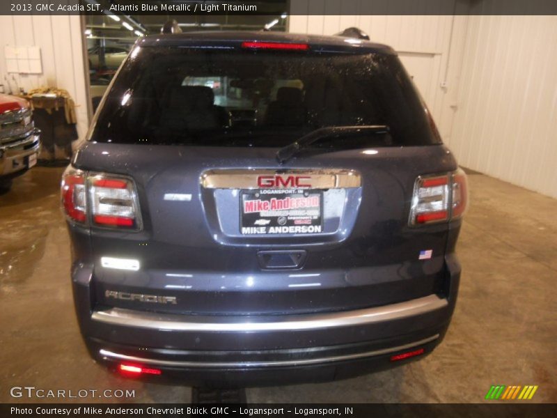 Atlantis Blue Metallic / Light Titanium 2013 GMC Acadia SLT