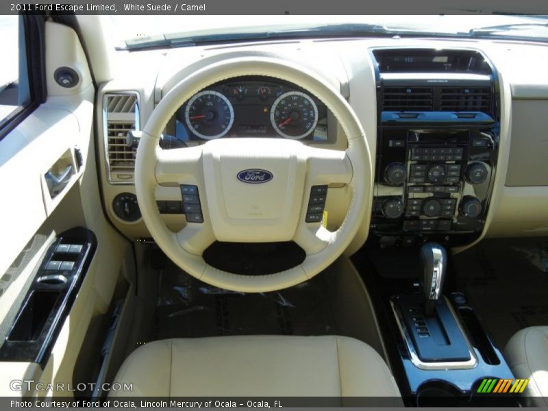 White Suede / Camel 2011 Ford Escape Limited