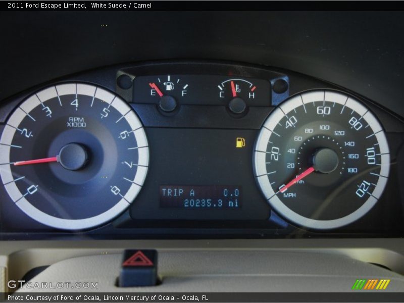 White Suede / Camel 2011 Ford Escape Limited