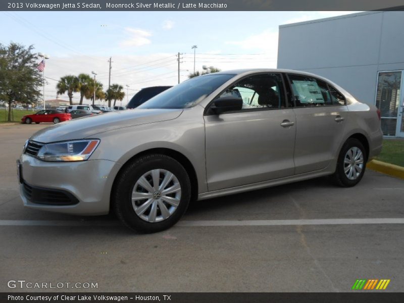 Moonrock Silver Metallic / Latte Macchiato 2013 Volkswagen Jetta S Sedan