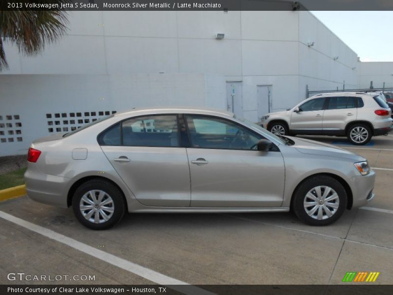 Moonrock Silver Metallic / Latte Macchiato 2013 Volkswagen Jetta S Sedan