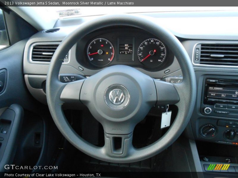 Moonrock Silver Metallic / Latte Macchiato 2013 Volkswagen Jetta S Sedan