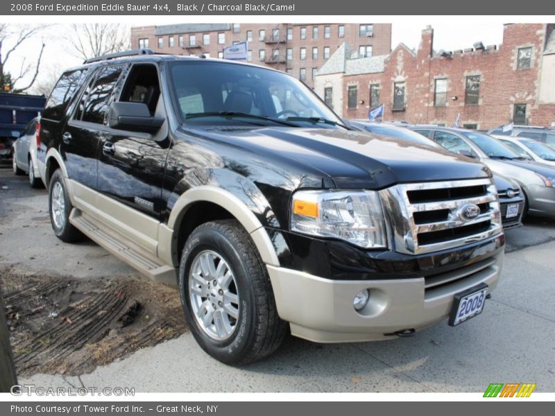 Black / Charcoal Black/Camel 2008 Ford Expedition Eddie Bauer 4x4
