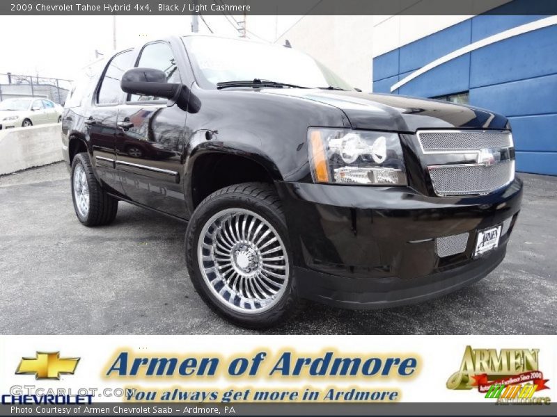 Black / Light Cashmere 2009 Chevrolet Tahoe Hybrid 4x4