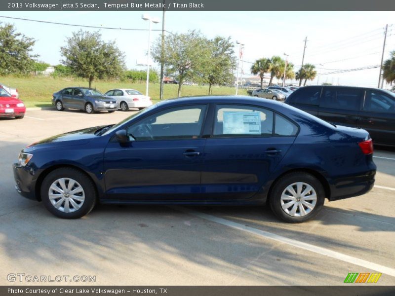 Tempest Blue Metallic / Titan Black 2013 Volkswagen Jetta S Sedan