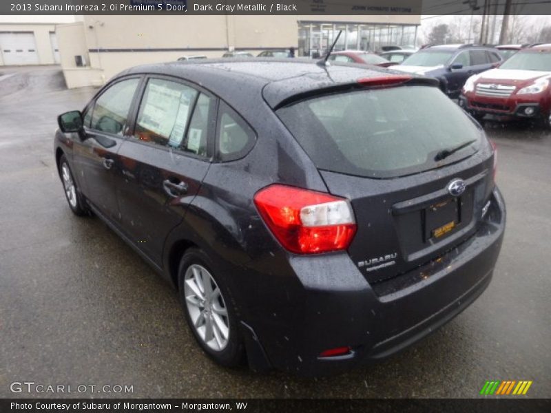 Dark Gray Metallic / Black 2013 Subaru Impreza 2.0i Premium 5 Door