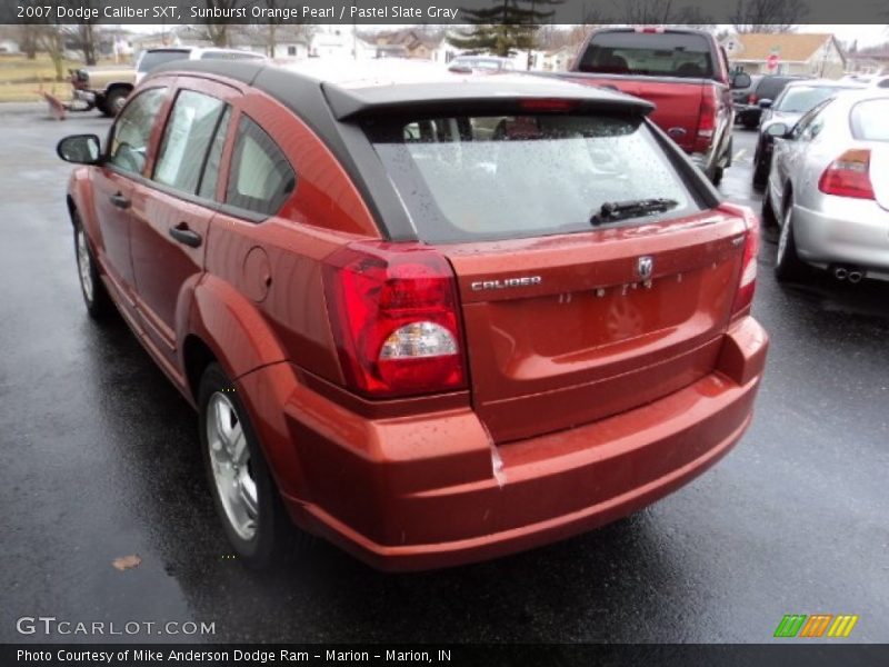 Sunburst Orange Pearl / Pastel Slate Gray 2007 Dodge Caliber SXT