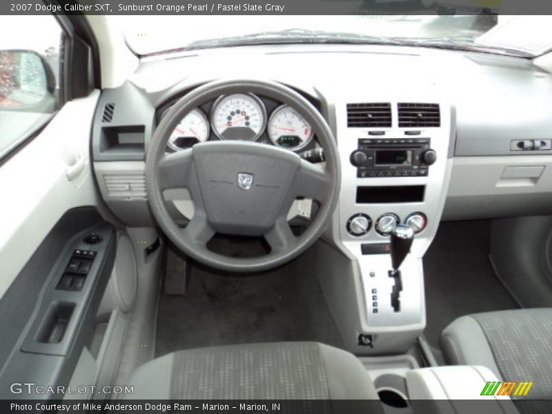 Sunburst Orange Pearl / Pastel Slate Gray 2007 Dodge Caliber SXT