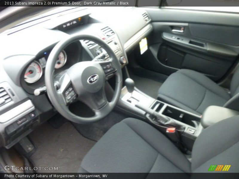 Black Interior - 2013 Impreza 2.0i Premium 5 Door 