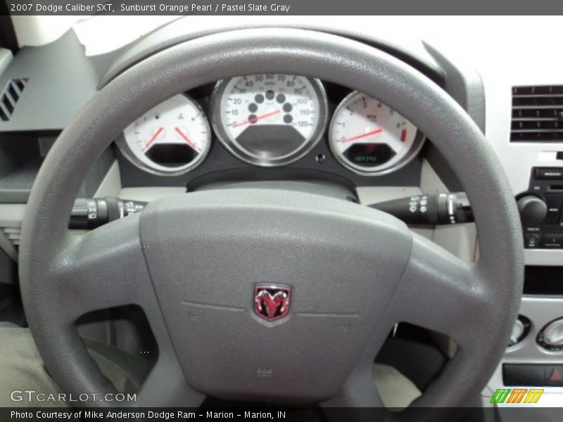 Sunburst Orange Pearl / Pastel Slate Gray 2007 Dodge Caliber SXT