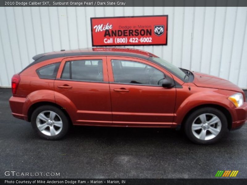 Sunburst Orange Pearl / Dark Slate Gray 2010 Dodge Caliber SXT