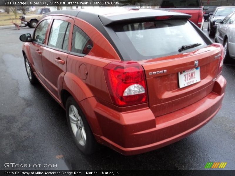 Sunburst Orange Pearl / Dark Slate Gray 2010 Dodge Caliber SXT