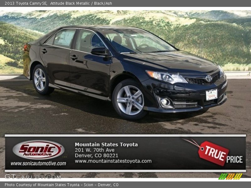Attitude Black Metallic / Black/Ash 2013 Toyota Camry SE