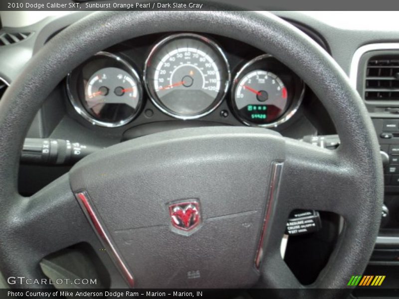 Sunburst Orange Pearl / Dark Slate Gray 2010 Dodge Caliber SXT
