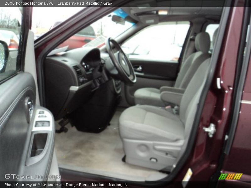 Cranberry Red Metallic / Gray 2006 Pontiac Montana SV6