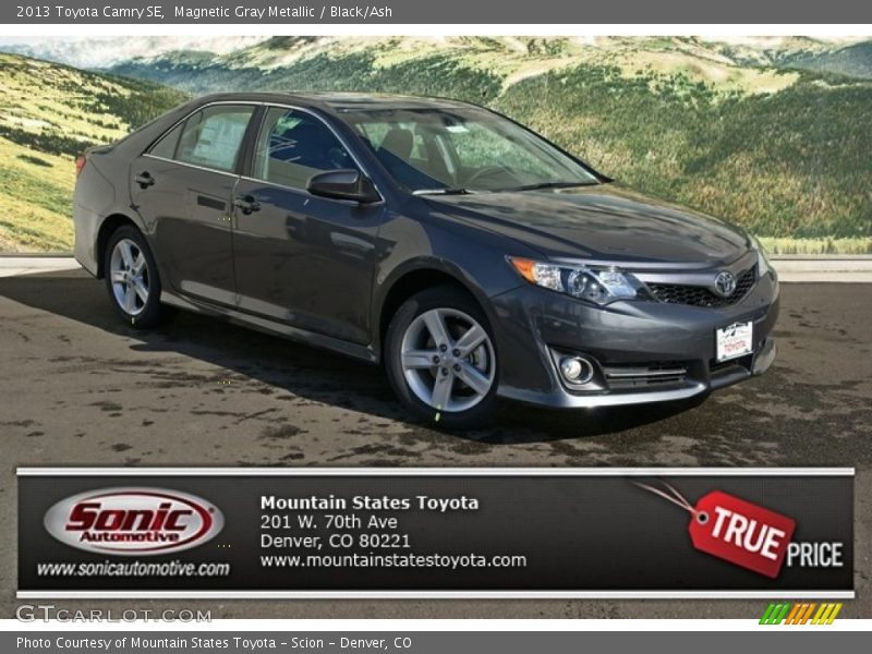 Magnetic Gray Metallic / Black/Ash 2013 Toyota Camry SE