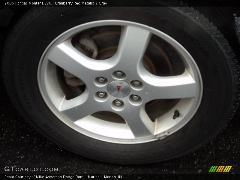 Cranberry Red Metallic / Gray 2006 Pontiac Montana SV6