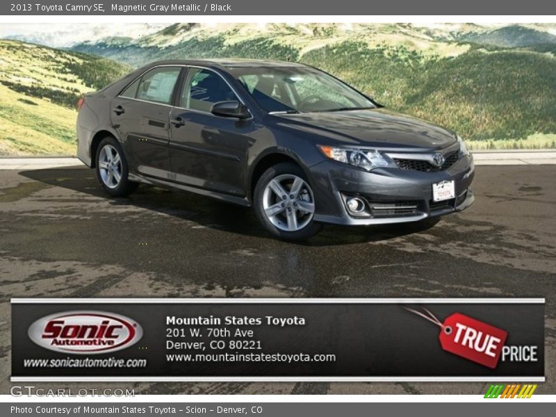 Magnetic Gray Metallic / Black 2013 Toyota Camry SE