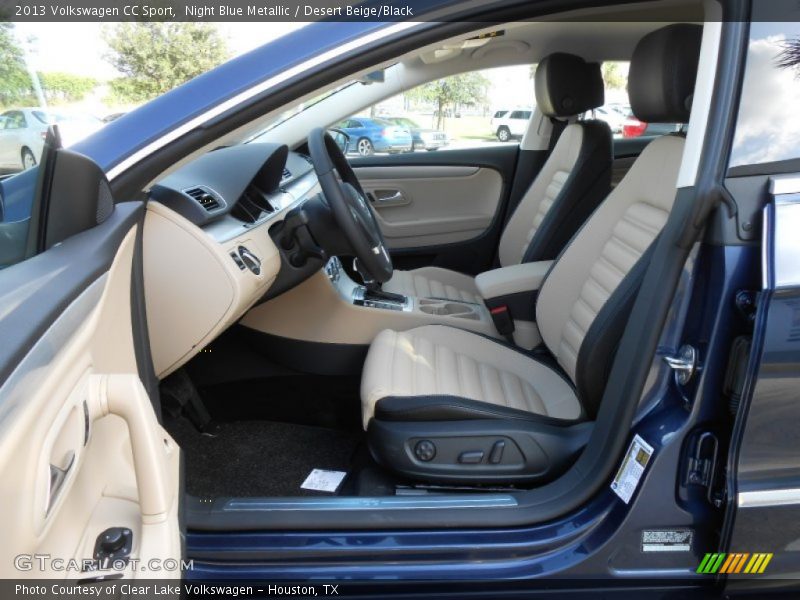 Night Blue Metallic / Desert Beige/Black 2013 Volkswagen CC Sport