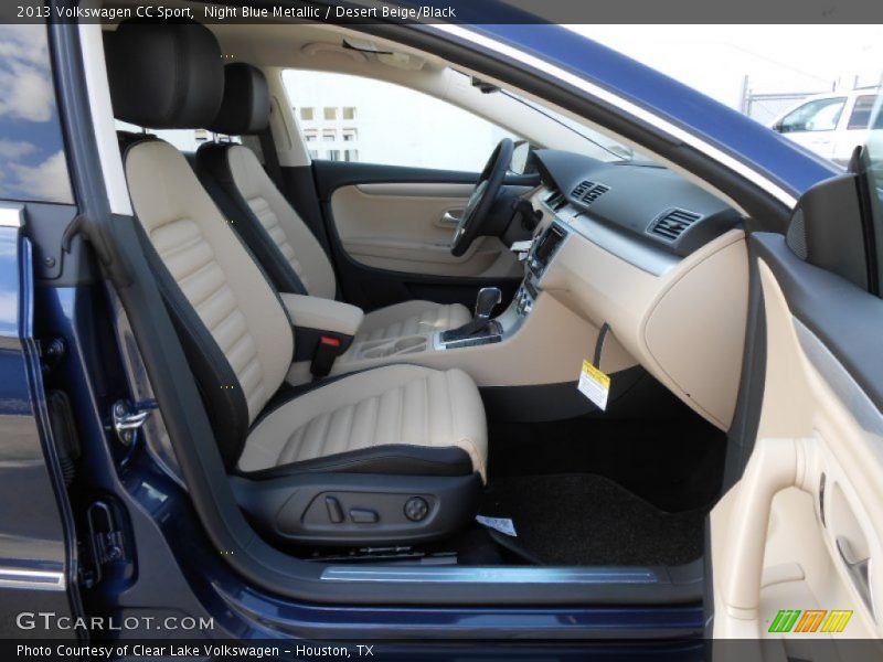 Night Blue Metallic / Desert Beige/Black 2013 Volkswagen CC Sport