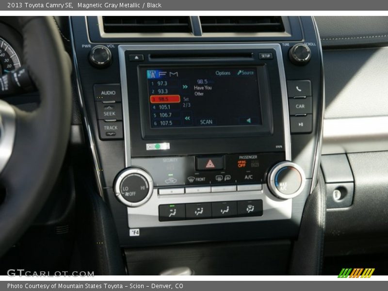 Magnetic Gray Metallic / Black 2013 Toyota Camry SE