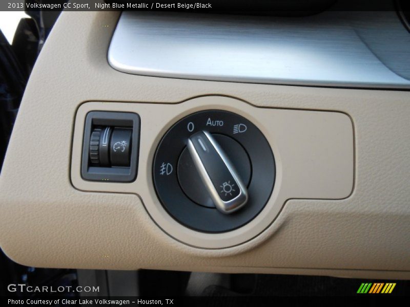 Night Blue Metallic / Desert Beige/Black 2013 Volkswagen CC Sport