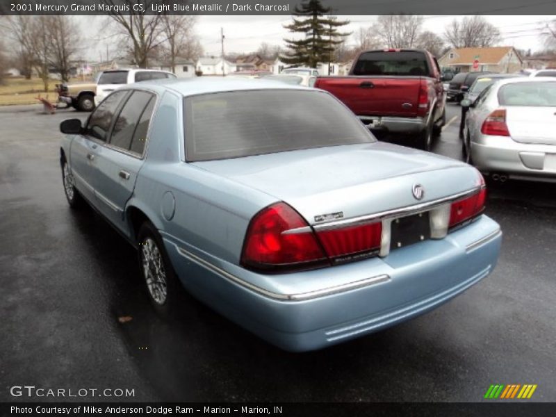 Light Blue Metallic / Dark Charcoal 2001 Mercury Grand Marquis GS