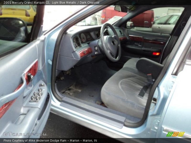 Light Blue Metallic / Dark Charcoal 2001 Mercury Grand Marquis GS