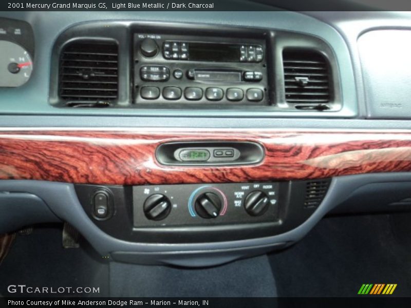 Light Blue Metallic / Dark Charcoal 2001 Mercury Grand Marquis GS