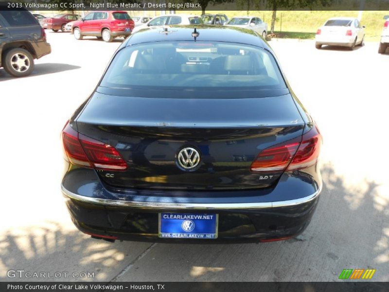 Night Blue Metallic / Desert Beige/Black 2013 Volkswagen CC Sport