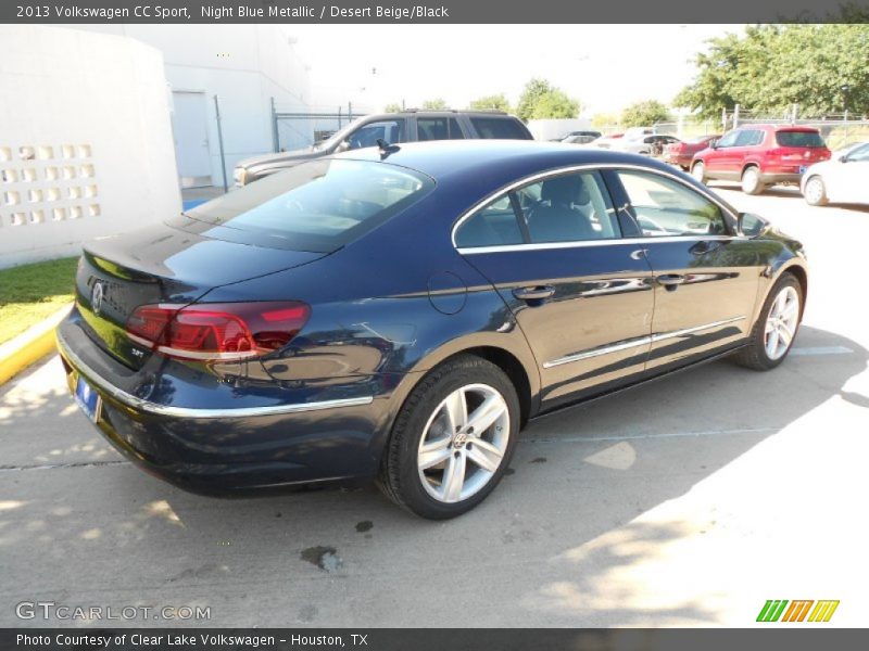 Night Blue Metallic / Desert Beige/Black 2013 Volkswagen CC Sport