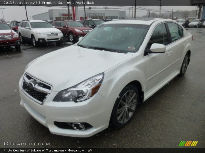 Satin White Pearl / Black 2013 Subaru Legacy 2.5i Premium