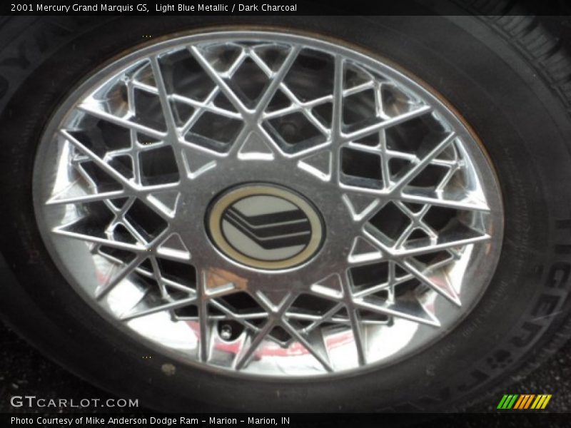 Light Blue Metallic / Dark Charcoal 2001 Mercury Grand Marquis GS
