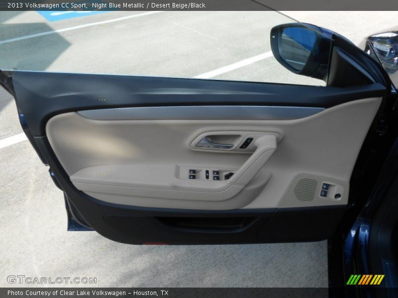 Night Blue Metallic / Desert Beige/Black 2013 Volkswagen CC Sport