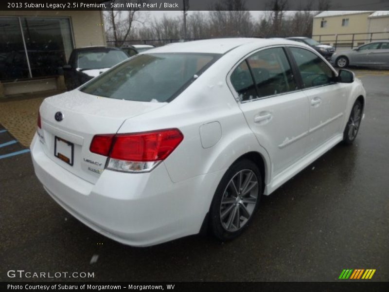 Satin White Pearl / Black 2013 Subaru Legacy 2.5i Premium