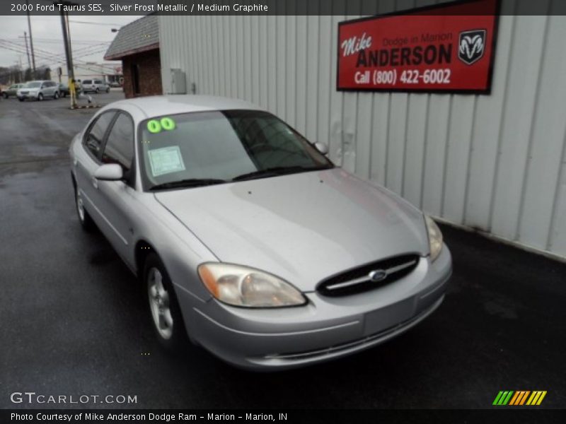 Silver Frost Metallic / Medium Graphite 2000 Ford Taurus SES