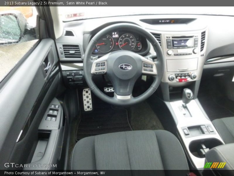 Satin White Pearl / Black 2013 Subaru Legacy 2.5i Premium