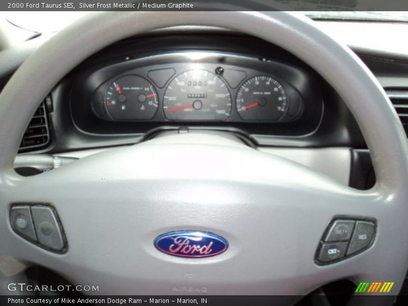 Silver Frost Metallic / Medium Graphite 2000 Ford Taurus SES