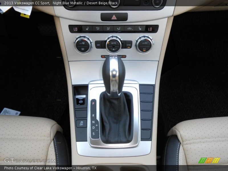 Night Blue Metallic / Desert Beige/Black 2013 Volkswagen CC Sport