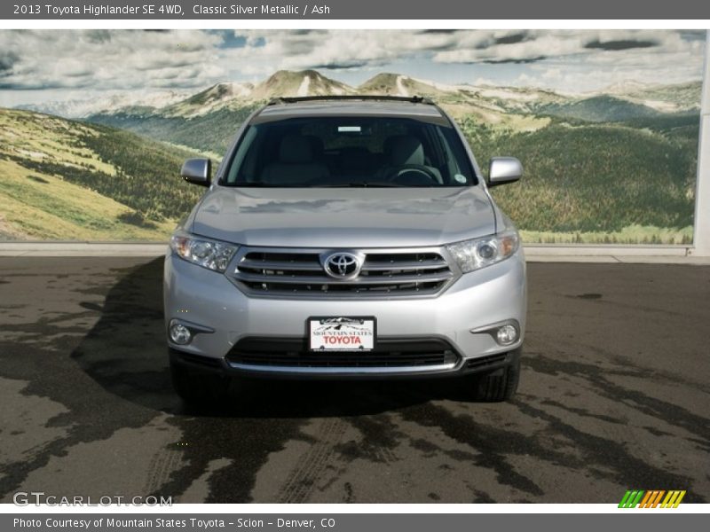 Classic Silver Metallic / Ash 2013 Toyota Highlander SE 4WD