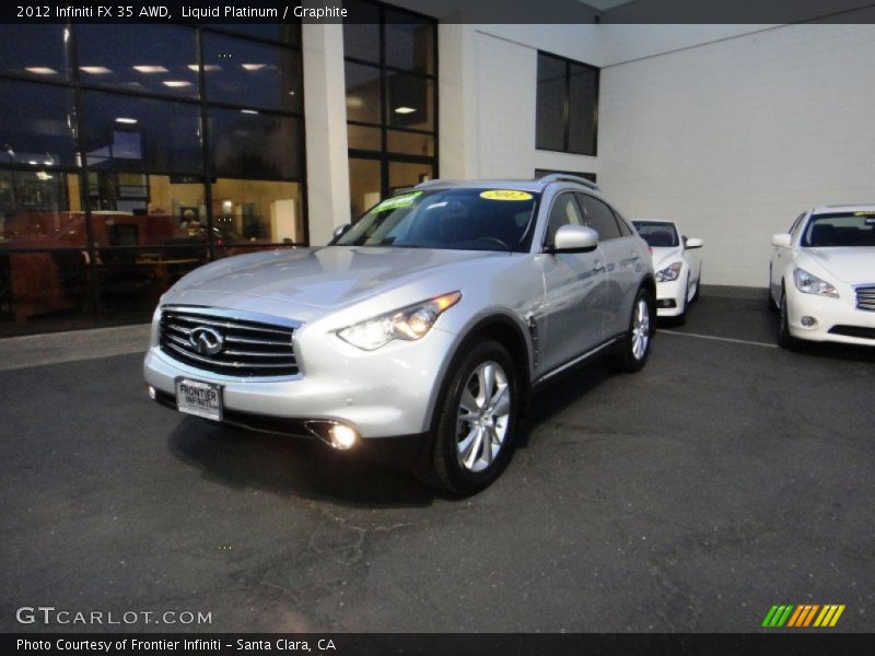 Liquid Platinum / Graphite 2012 Infiniti FX 35 AWD