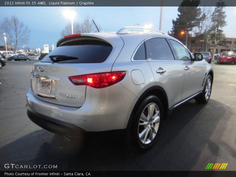 Liquid Platinum / Graphite 2012 Infiniti FX 35 AWD