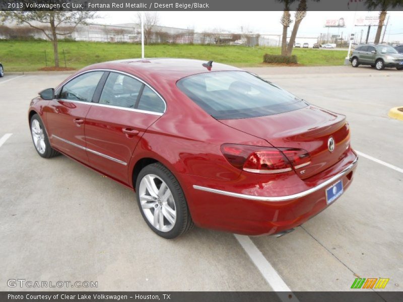 Fortana Red Metallic / Desert Beige/Black 2013 Volkswagen CC Lux