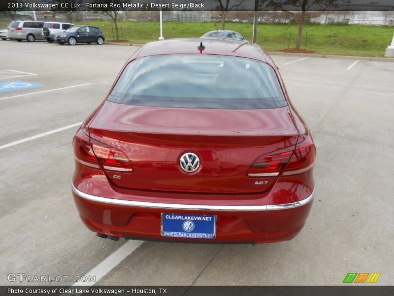 Fortana Red Metallic / Desert Beige/Black 2013 Volkswagen CC Lux