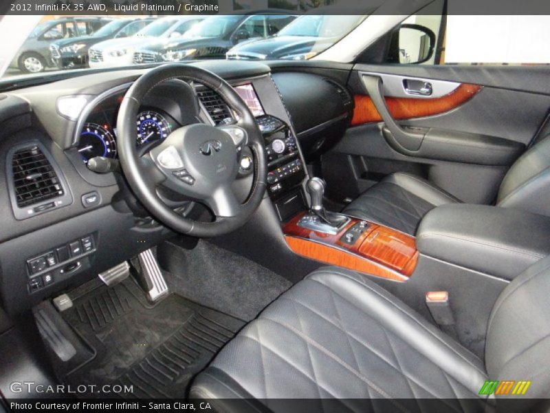 Graphite Interior - 2012 FX 35 AWD 