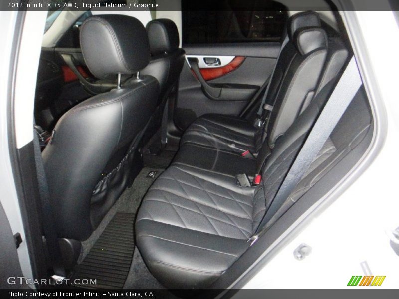 Rear Seat of 2012 FX 35 AWD